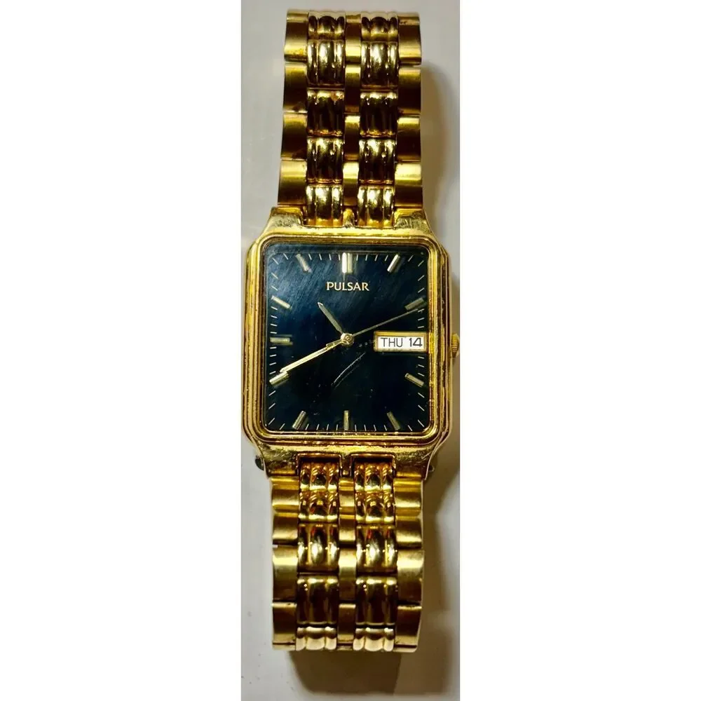 Vintage Pulsar by Seiko Men's Tank Watch (Cal. V733-5000)